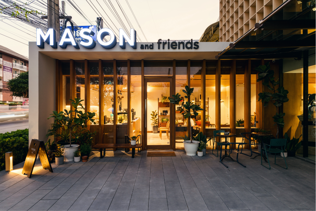 MASON and friends คาเฟ่สไตลญี่ปุ่น มาในลุคเนี้ยบๆ