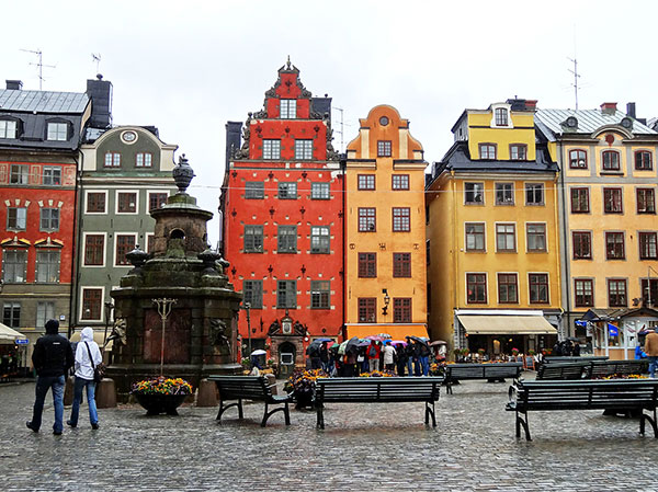 จัตุรัส Stortorget ย่านเมืองเก่าอันสวยงามแห่งกรุงสตอกโฮล์ม ประเทศสวีเดน